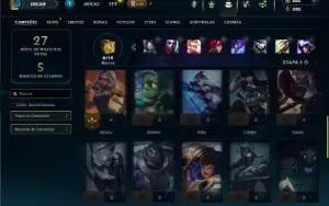 Diamante 4 com 31 Champs e 5 Skins