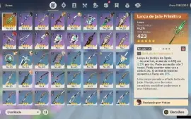 Genshin Impact - Ar32 Hutao , Tighnari, Klee e diluc +armaT5