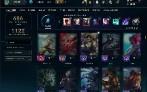 Ouro 2 com TODOS os champs e 191 Skins ( MID / JG / TOP )
