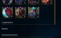 Conta de lol diamante 1 / 100 skins / tft