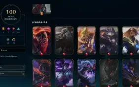 Conta de lol diamante 1 / 100 skins / tft