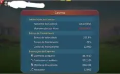 Lords conta 560 m poder 18 m + tropa