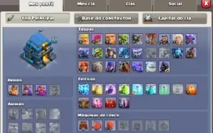 Conta clash of clans cv12 com 18k de gemas