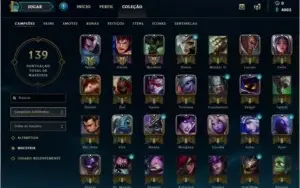 Conta lol prata 32 champs e 10 skins com email