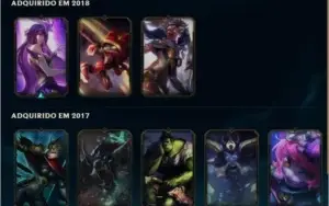 Conta lol prata 32 champs e 10 skins com email