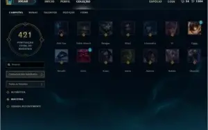 Conta platina 2 quase full champs