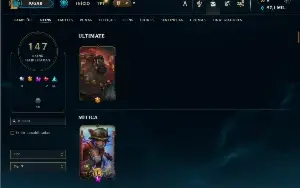 Ferro 2 com TODOS os champs e 147 Skins ( Mais de 70 Jogos )