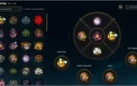Vendo conta de lol D1:full champ,84 skins + 4 vitoriosas