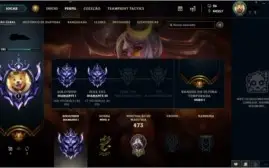 Vendo conta de lol D1:full champ,84 skins + 4 vitoriosas