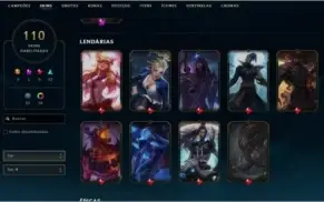 CONTA DIAMOND (110 SKINS + 211 ÍCONES)