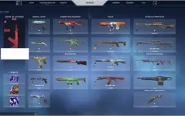 Conta Valorant ouro 3 muitas skins, desde o beta