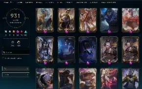 Conta League of Legends com mais de 930 skins