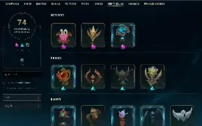 Conta League of Legends com mais de 930 skins