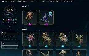Conta League of Legends com mais de 930 skins