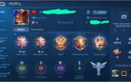 Conta mobile legends todos os heróis várias skins