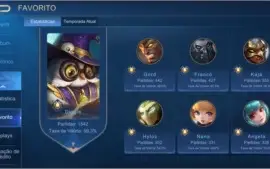 Conta mobile legends todos os heróis várias skins
