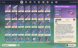 Conta com 4 personagens 5 estrelas