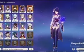 Conta com 4 personagens 5 estrelas