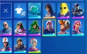 Conta fortnite, poucas skins