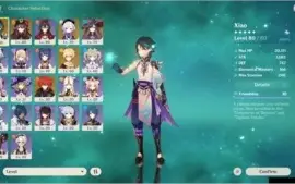 Conta de Genshin AR 51 servidor NA (americano) Xiao Hu Tao