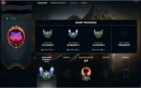 Conta League Of Legends Diamond V