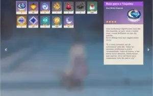 conta genshin impact rank 46,xiao,ganyu,qiqi e personagens4*
