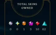 Conta de LOL nível 400, gold 2 solo, 150+ skins