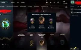 CONTA LEVEL 30 COM VARIAS SKINS