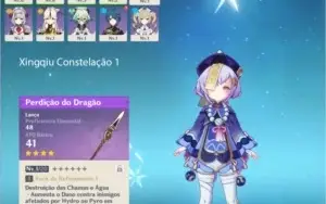 Genshin Impact - Qiqi + 9 personagens [RANK 7]