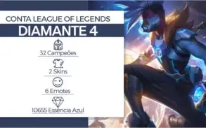 CONTA LEAGUE OF LEGENDS |DIAMANTE 4 • 32 CAMPEÕES • HIGH MMR