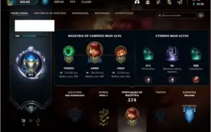Conta unranked com 119 skins e 130 champs ( MAIN SUP / MID )