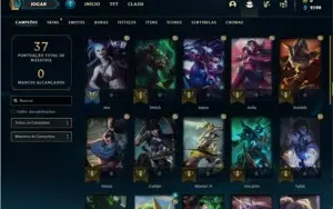 Conta platina 2 com 30 champs e 8 skins + 1 Fragmento