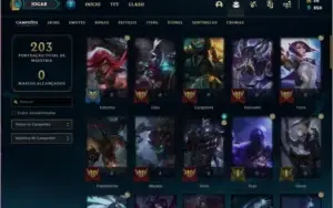 Conta ouro 1 MAIN KAT com 26 skins e 60 champs