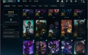 Conta ouro 1 MAIN KAT com 26 skins e 60 champs