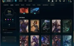 Conta ouro 1 MAIN KAT com 26 skins e 60 champs