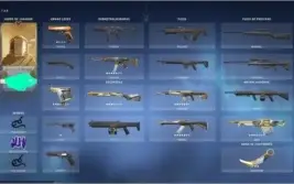 conta valorant varias skins