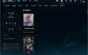 Conta unranked com 114 skins e 72 champs + PAX SIVIR