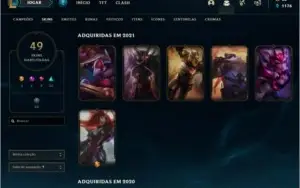 Conta Platina 4 League of legends