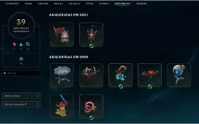 CONTA LOL PLATINA 4 - TODOS CAMPEÕES - VÁRIAS SKINS