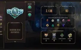 CONTA LOL PLATINA 4 - TODOS CAMPEÕES - VÁRIAS SKINS