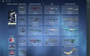 CONTA BETA - MUITAS SKINS E FACAS