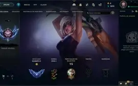 Conta Diamante 4 com MMR BUFFADO, skin super rara da janna