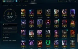 Conta Full Champions + R$2470 Investidos (133 Skins)