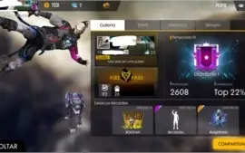 Conta de FreeFire Diamante 1 Gemada
