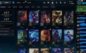 Vendo conta LOL 263 skins quase todos os champs +2500K GASTO