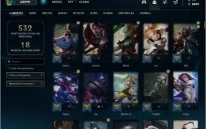 Conta League of legends (lol), gold 2, 241 skins