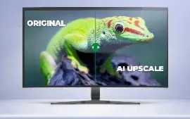 Vou melhorar a qualidade da imagem (Upscaling).