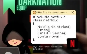 Netflix 4k 30 dias (conta completa somente sua)