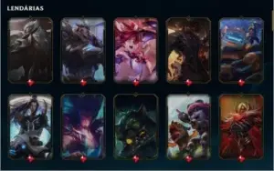 CONTA DIAMANTE (D3), NÍVEL 198, 132 CAMPEÕES, 102 SKINS