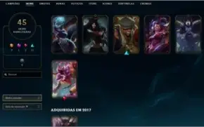 conta de lol prata 4 81 champs 45 skins